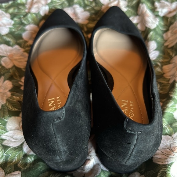 Alfani Black Suede Step N Flex Block Heel Shoes - Picture 5 of 6